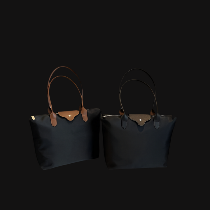 Bolsa tote feminina, nylon minimalista, tendência