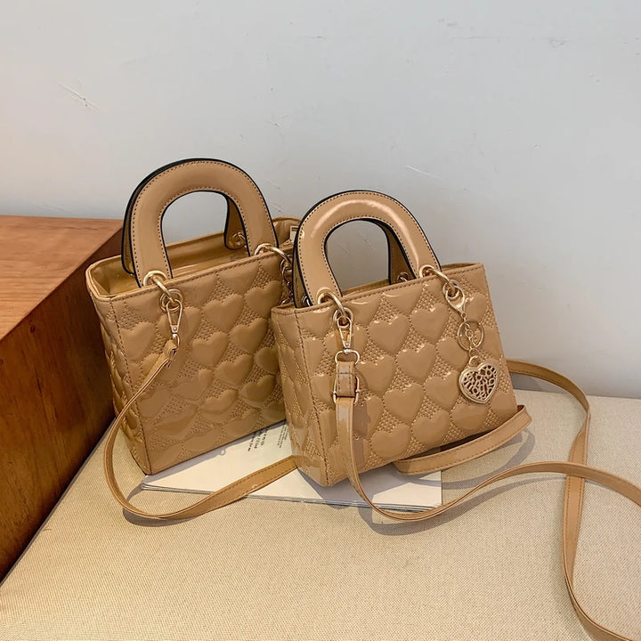 Bolsa Totes Alta Qualidade Moda Clássica Acolchoada, Alça Quadrada Bolsa, luxo
