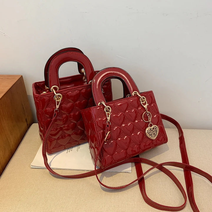 Bolsa Totes Alta Qualidade Moda Clássica Acolchoada, Alça Quadrada Bolsa, luxo