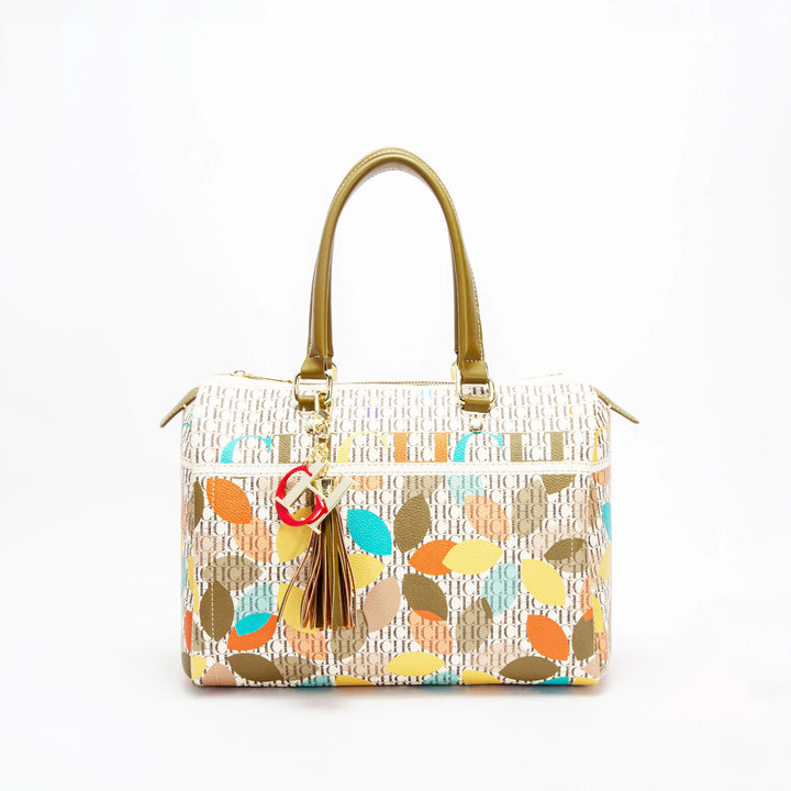 Bolsa crossbody colorida jacquard, design elegante e luxoso 💎