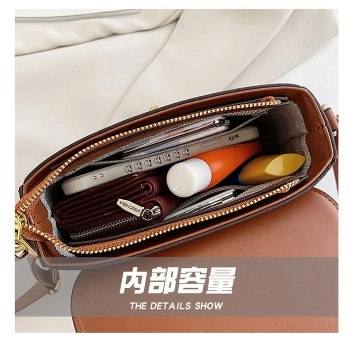 Bolsa de ombro retrô crossbody, 2 opções de alças