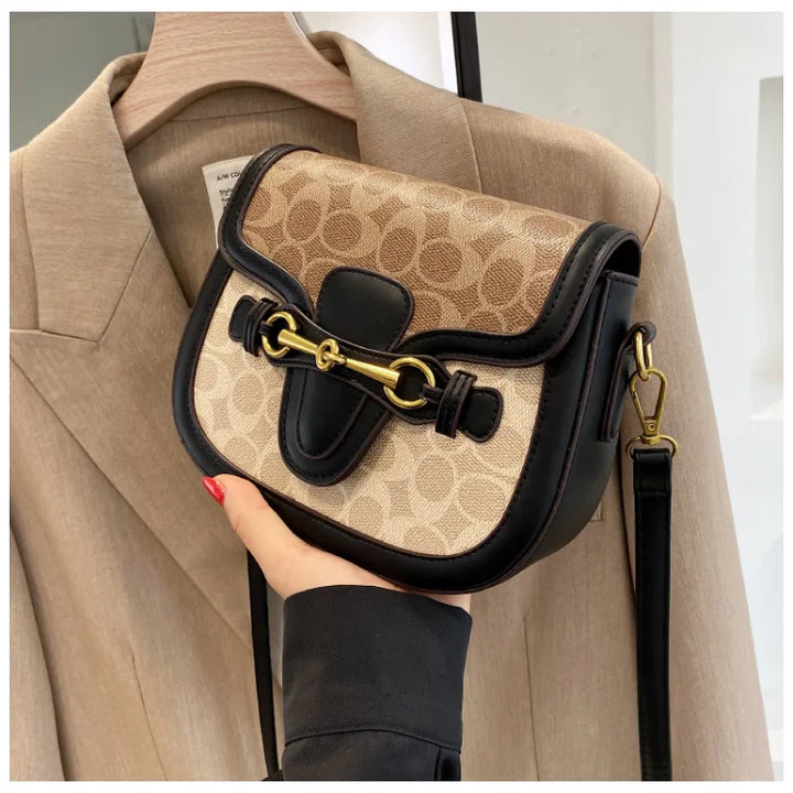 Bolsa de ombro retrô crossbody, 2 opções de alças