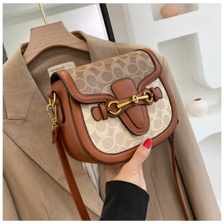 Bolsa de ombro retrô crossbody, 2 opções de alças