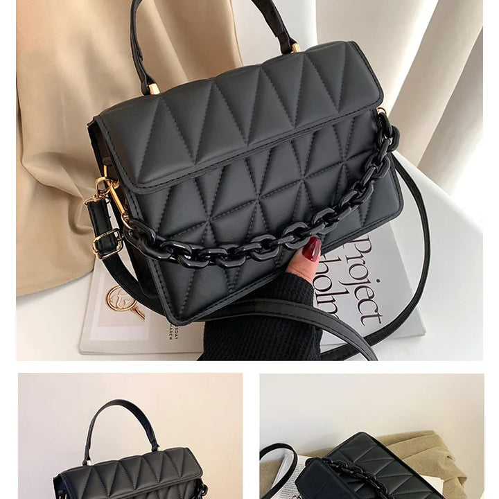 Bolsas pequenas xadrez quadradas