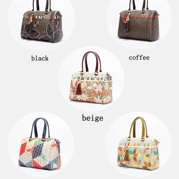 Bolsa crossbody colorida jacquard, design elegante e luxoso 💎