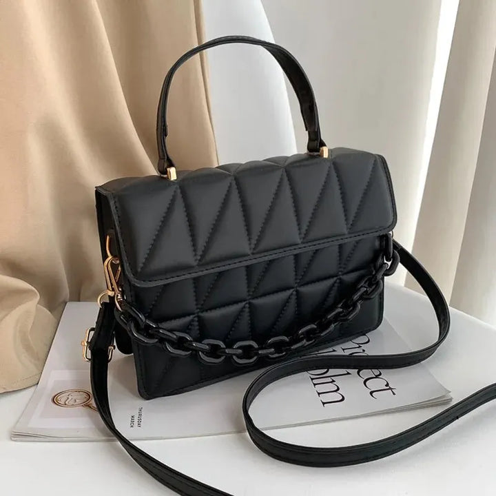 Bolsas pequenas xadrez quadradas