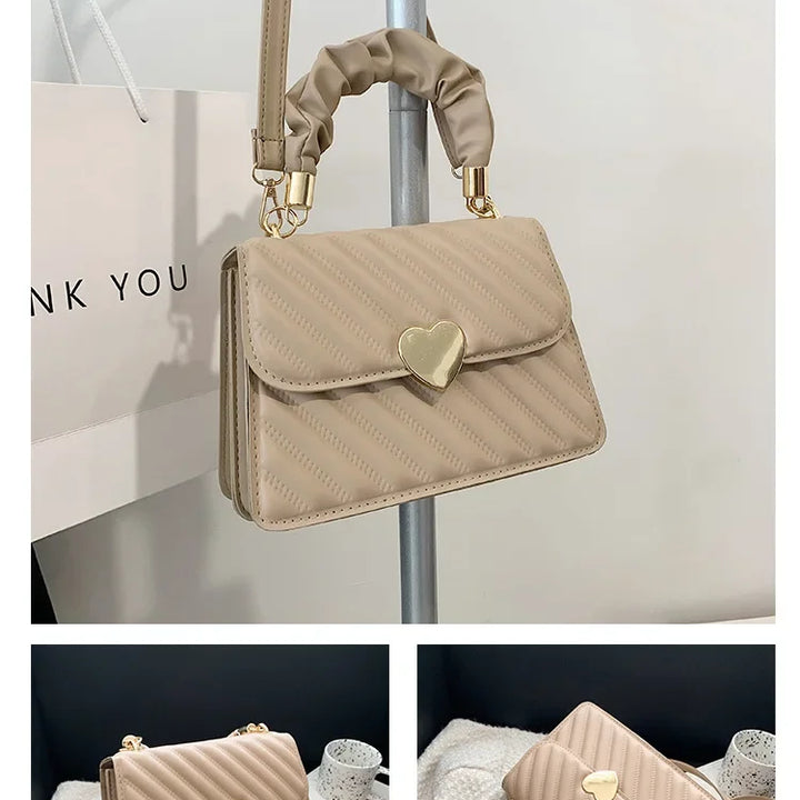 Bag textura plissada ombro único