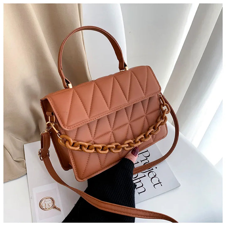 Bolsas pequenas xadrez quadradas