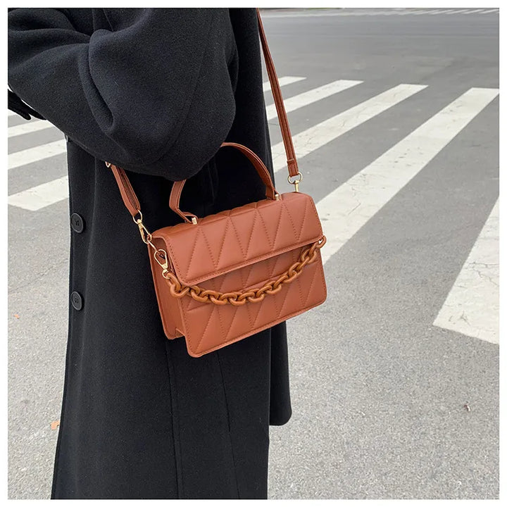 Bolsas pequenas xadrez quadradas
