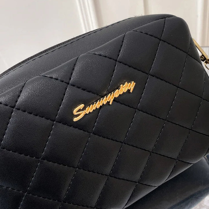 Bolsa tendência lingge bordado câmera feminina bolsa de ombro