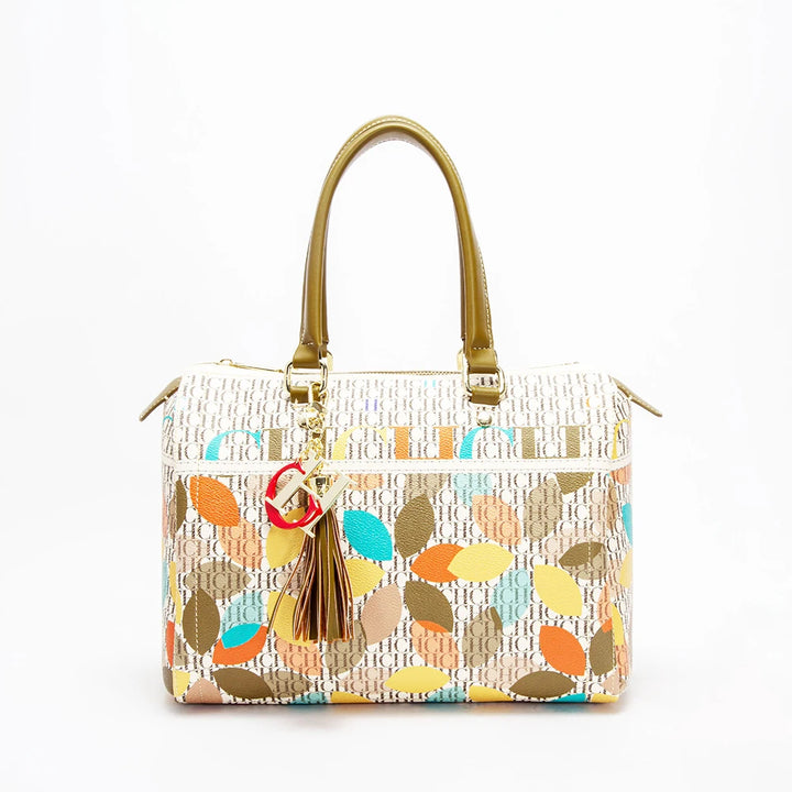 Bolsa crossbody colorida jacquard, design elegante e luxoso 💎