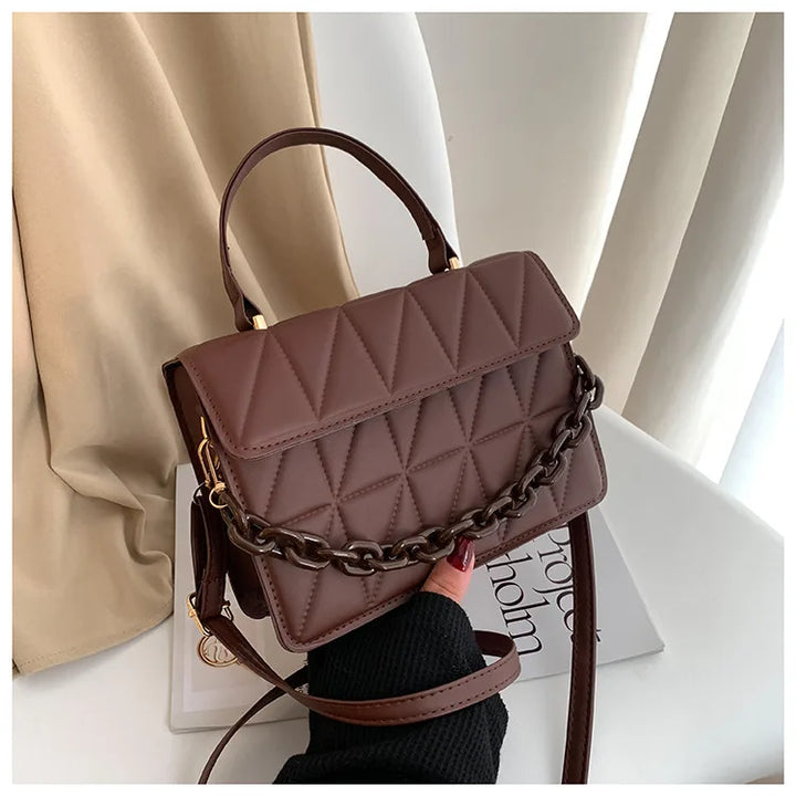 Bolsas pequenas xadrez quadradas