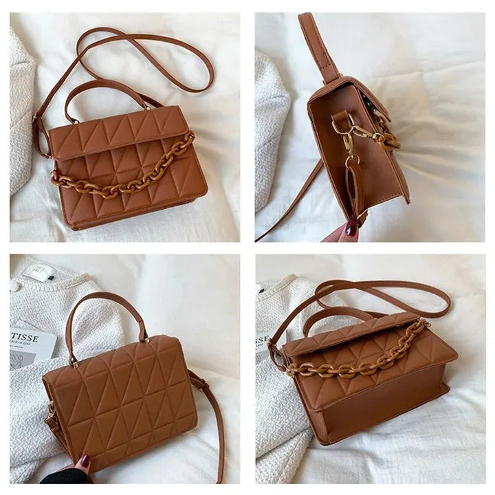 Bolsas pequenas xadrez quadradas