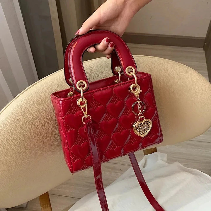 Bolsa Totes Alta Qualidade Moda Clássica Acolchoada, Alça Quadrada Bolsa, luxo